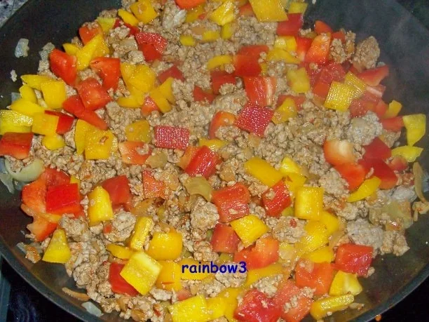 Kochen: Paprika-Hackfleisch-Pfanne - Rezept - Bild Nr. 4