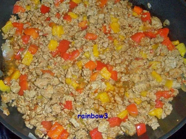 Kochen: Paprika-Hackfleisch-Pfanne - Rezept - Bild Nr. 5