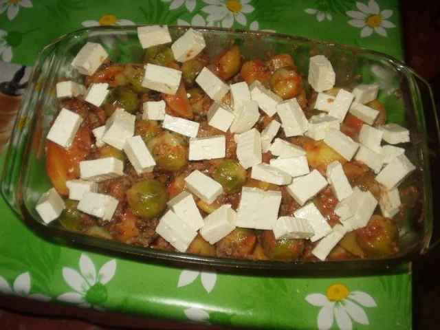 Rezept: Kartoffel-Rosenkohl-Auflauf "Akropolis" Bild Nr. 5 Kartoffel-Rosenkohl-Auflauf "Akropolis" - Rezept - Bild Nr. 5