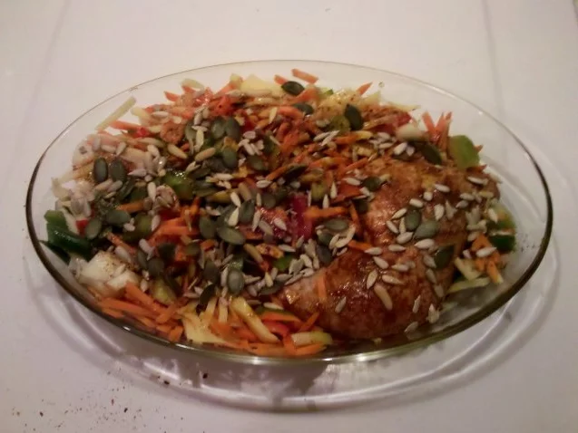 Geflügel: Hähnchen mit Ofengemüse - Rezept - Bild Nr. 4