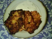 Rezept: Kรผrbis-Ingwerpuffer mit Sour Cream Kรผrbis-Ingwerpuffer mit Sour Cream - Rezept