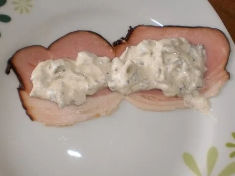 Bratkartoffeln an gerolltem Schinkenröllchen mit Rettichcreme gefüllt - Rezept - Bild Nr. 5