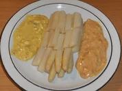 Hauptgericht: Spargel mit 2 Saucen, V.1. - Rezept