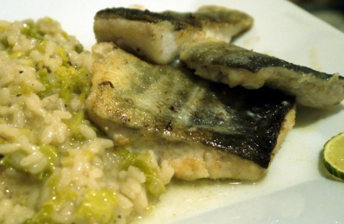 Bilder für Gebratener Skrei an Wirsing-Risotto - Rezept