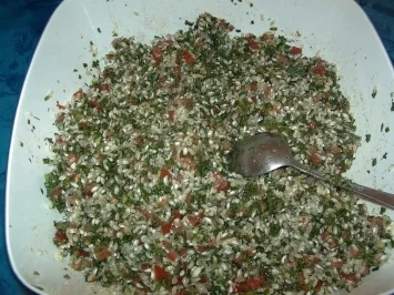 Gefüllte Weinblätter, mit Gemüse - Rezept