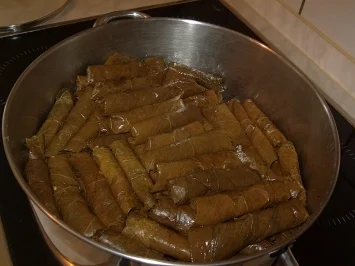 Gefüllte Weinblätter, mit Gemüse - Rezept