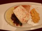 Heilbutt auf rotem Zwiebelgemüse an Kartoffelgratin und geräucherter Selleriesoße - Rezept