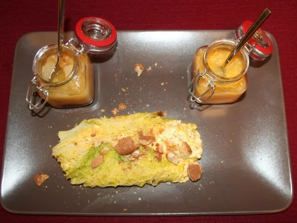 Wirsingroulade an zweierlei Chutneys - Rezept