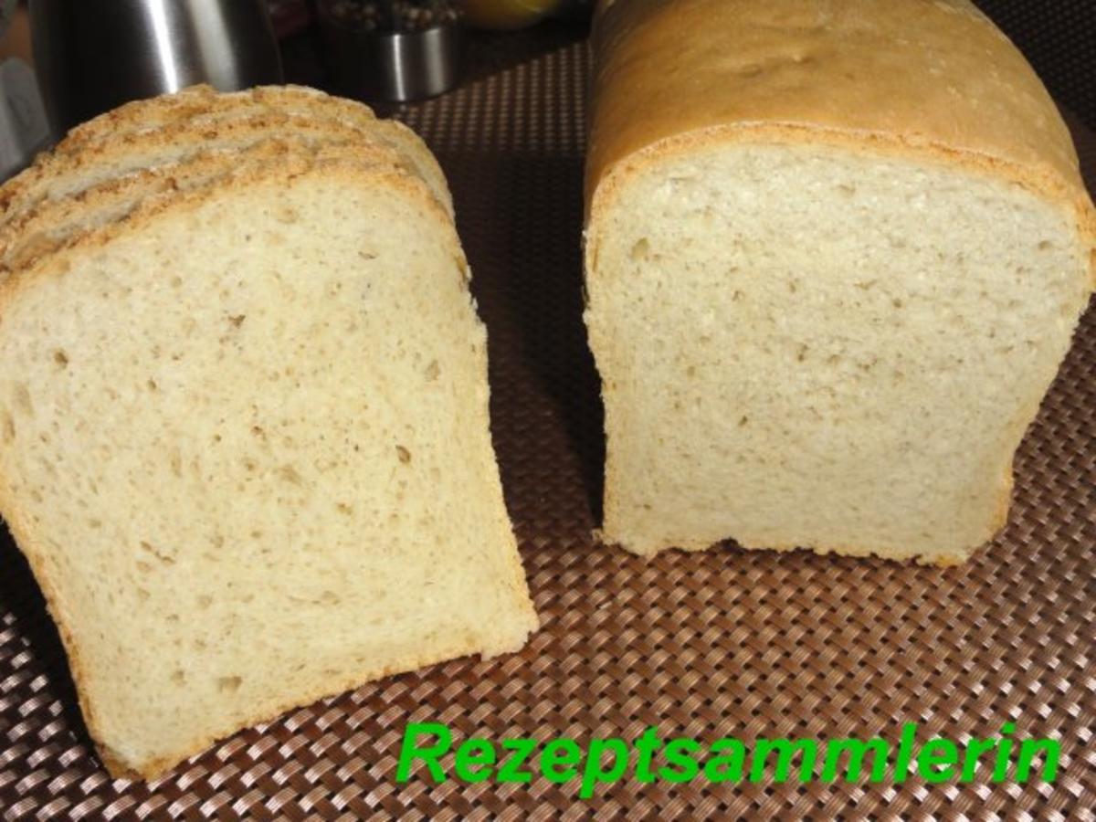 Brot:   WEIßBROT / TOASTBROT - Rezept