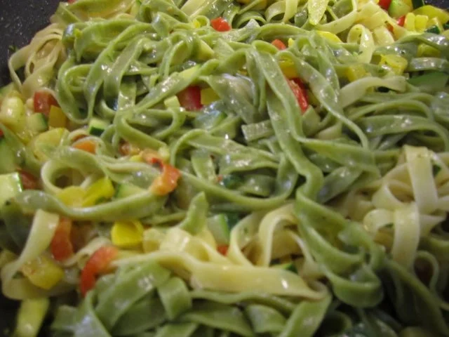 Rezept: Linguine mit Paprika, Zucchini und Safran Bild Nr. 2 Linguine mit Paprika, Zucchini und Safran - Rezept - Bild Nr. 2