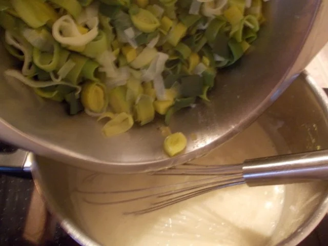Rezept: LAUCH-SAHNE-GEMÜSE mit SALZKARTOFFELN und TERIYAKI-LACHS Bild Nr. 3 LAUCH-SAHNE-GEMÜSE mit SALZKARTOFFELN und TERIYAKI-LACHS - Rezept - Bild Nr. 3
