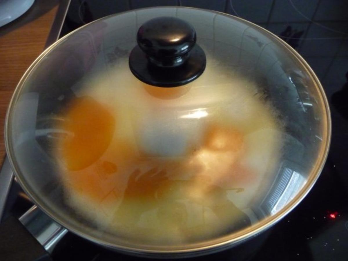 Auflauf : Kartoffel - Fenchel - Möhren - Gratin mit gebratenem Ei - Rezept - Bild Nr. 4