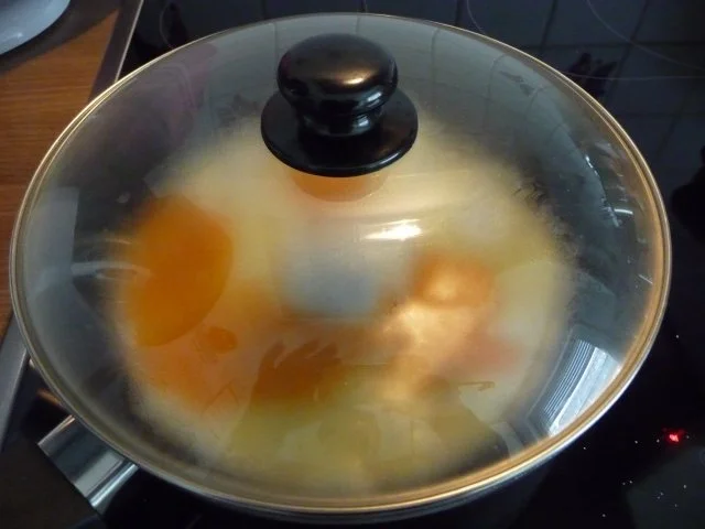 Auflauf : Kartoffel - Fenchel - Möhren - Gratin mit gebratenem Ei - Rezept - Bild Nr. 4