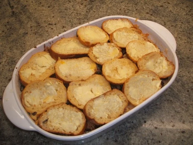 Auflauf: Semmelwawe - Semmelauflauf mit Äpfeln - Rezept