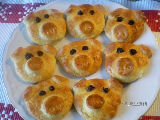 Kleine Glücksschweinchen - Rezept