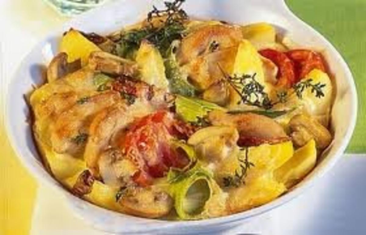 Griechischesr Kartoffelauflauf mit Hühnchen "PASTITSIO" - Rezept