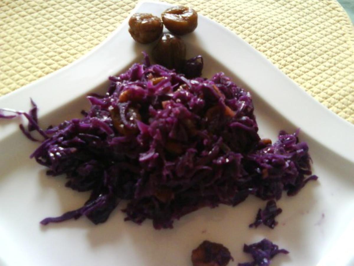 Rotkohl mit Maronen - Rezept von Radhexe52