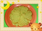 Waffeln mit Matcha-Teepulver - Rezept