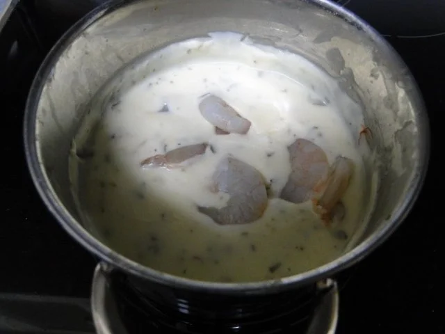 Rezept: Skrei Winterkabeljau Loin Filet und Grünschalmuschelfleisch mit King Prawns in Champagner- Bild Nr. 10 Skrei Winterkabeljau Loin Filet und Grünschalmuschelfleisch mit King Prawns in Champagner- - Rezept - Bild Nr. 10