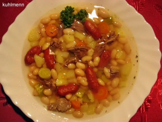 Rezept: Weiße Bohnen - Eintopf Weiße Bohnen - Eintopf - Rezept