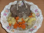 Fleisch: Lammhals, gekocht - Rezept