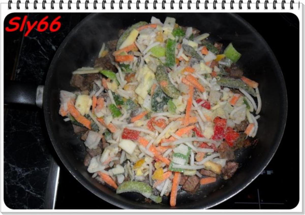 Pfannengerichte:Wokgemüse mit Wadschinken - Rezept - Bild Nr. 12