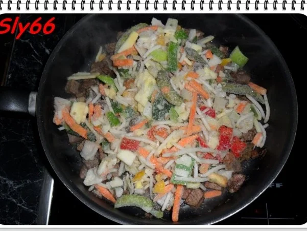 Pfannengerichte:Wokgemüse mit Wadschinken - Rezept - Bild Nr. 12