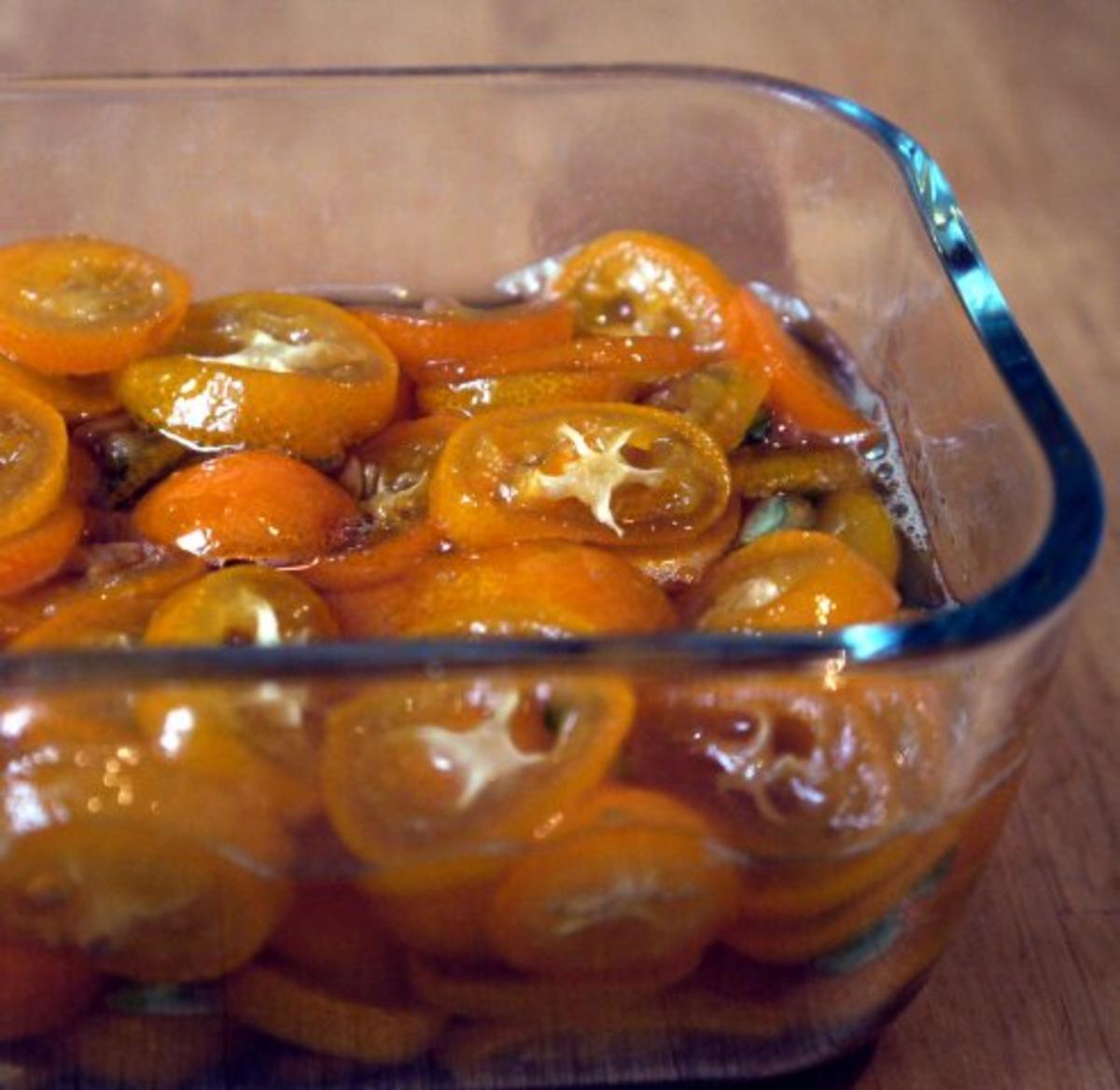 Marzipanpudding mit Karamell-Kumquats - Rezept - Bild Nr. 4