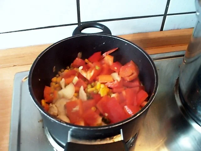 Gemüse - Käsetopf mit Hähnchenfiletstreifen - Rezept - Bild Nr. 5