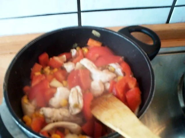 Gemüse - Käsetopf mit Hähnchenfiletstreifen - Rezept - Bild Nr. 6