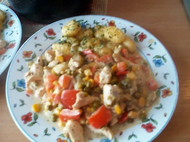 Gemüse - Käsetopf mit Hähnchenfiletstreifen - Rezept - Bild Nr. 13