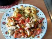 Gemüse - Käsetopf mit Hähnchenfiletstreifen - Rezept