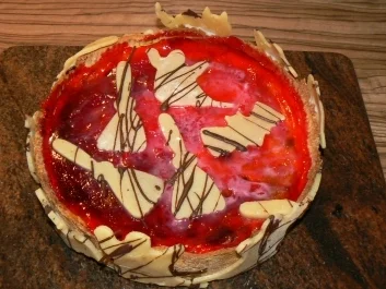 Blutiger Halloween Käsekuchen - Rezept