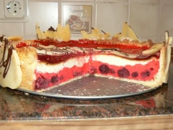 Blutiger Halloween Käsekuchen - Rezept