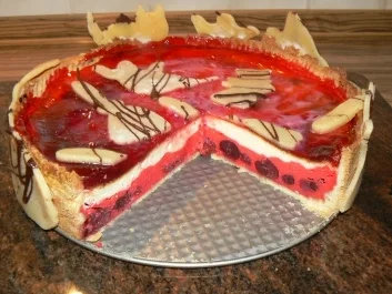 Blutiger Halloween Käsekuchen - Rezept