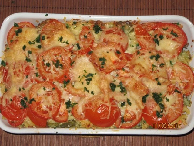 vegetarisch:Nudelauflauf mit Gemüse - Rezept