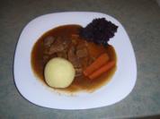 Cognac Rindergulasch - Rezept