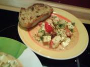 Fetasalat mit Gurke und Tomate - Rezept