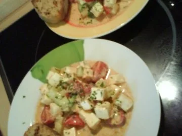 Fetasalat mit Gurke und Tomate - Rezept - Bild Nr. 8