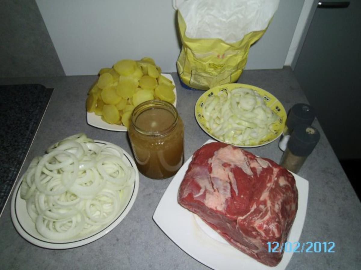 Zwiebelrostbraten mit Bratkartoffeln - Rezept - Bild Nr. 2