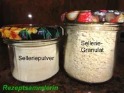 Diverses:   SELLERIE - PULVER + GRANULAT als Vorrat - Rezept