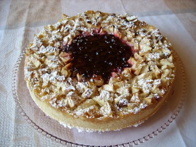 Rezept: Apfel-Preiselbeer-Torte Apfel-Preiselbeer-Torte - Rezept