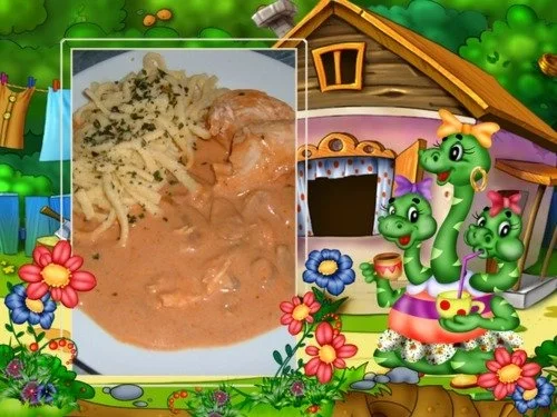 Rezept: Geflügel : Hähnchenbrust im Ultra.....mit Champis Geflügel : Hähnchenbrust im Ultra.....mit Champis - Rezept