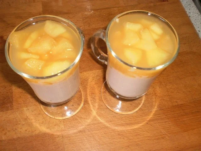 Ricottaschokocreme mit Apfelkompott mit Obstler - Rezept - Bild Nr. 4