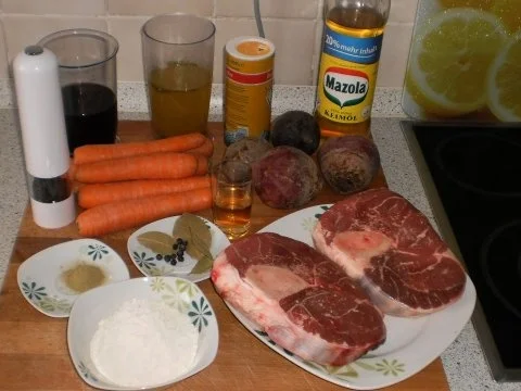 Geschmorte Ochsenbein - Roter Bete - Knödel - Rezept - Bild Nr. 2