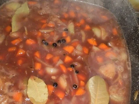 Geschmorte Ochsenbein - Roter Bete - Knödel - Rezept - Bild Nr. 8