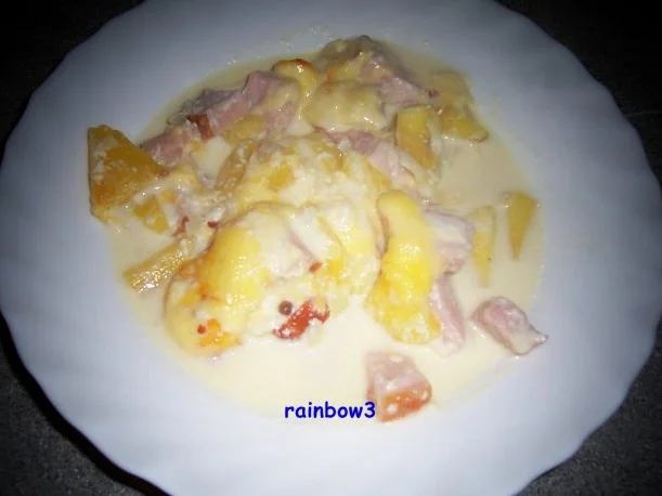 Auflauf Kasseler mit Ananas Rezept mit Bild kochbar.de