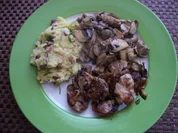 Scweinefilet mit Steinchampignons und Kartoffelstampf - Rezept