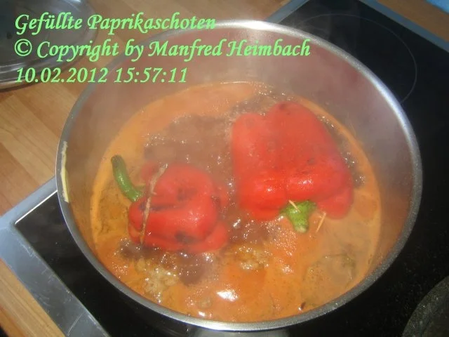 Hackfleisch - Manfred’s herzhaft gefüllte Paprikaschoten - Rezept - Bild Nr. 2