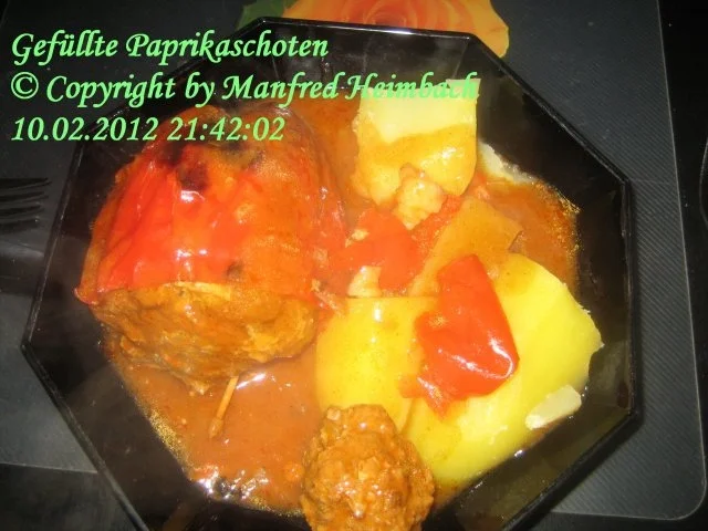 Hackfleisch - Manfred’s herzhaft gefüllte Paprikaschoten - Rezept - Bild Nr. 3